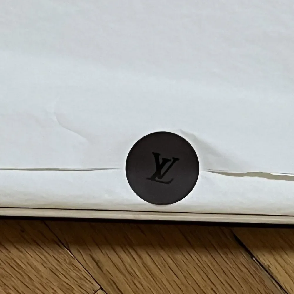 Louis Vuitton Gift Boxes Set Of 2 Brown Logo Rigid Tray Box Packaging Storage
